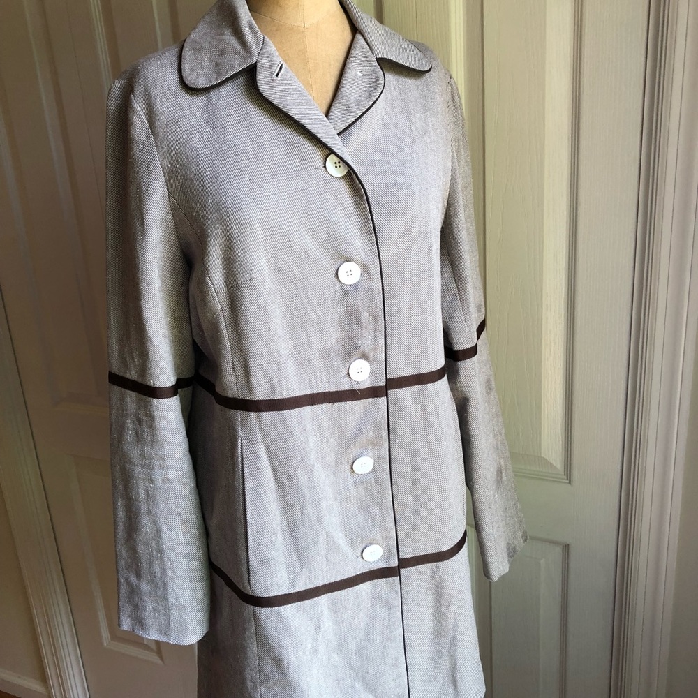 Dizzy Lizzie Brown Long Jacket